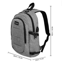 OMOBOI Multifunctional Anti Theft Casual Backpack