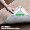 One Pack of 8Pcs Anti Curling Rug Grips Non Slip Rug Pads Carpet Grippers Reusable Removable Washable Gripper Tape Keeps Your Rug in Place & Makes Corners Flat Premium Carpet Gripper for Your Rugs Size 1