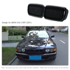 One Pair Front Center Wide Kidney Hood Grilles Matt Black Grill for BMW E38 1997 1998 1999 2000 2001