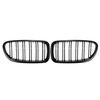 One Pair Front Gloss Black Grille Grilles for BMW F18 F10 2010-2014