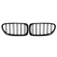 One Pair Front Gloss Black Grille Grilles for BMW F18 F10 2010-2014