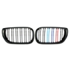 One Pair of Gloss Black M-color Car Front Grille Grilles for BMW E46 4 Door 2002-2006