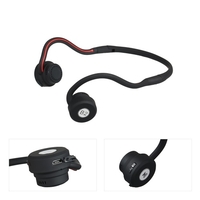Open Ear Wireless Bone Conduction Headphones BT Foldable Sweatproof Headset Safe Sports Earphones with Mic Volume Control for Driver Cyclist Runner Elder
