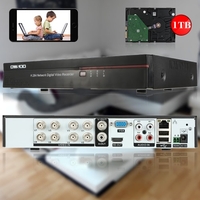 OWSOO 8CH Full 960H/D1 H.264 P2P Network DVR CCTV Security Phone Control Motion Detection Email Alarm for Surveillance Camera