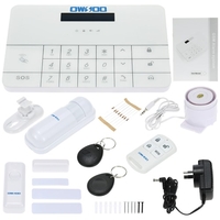 OWSOO Wireless LCD GSM & SMS RFID Touch Keyboard Home House Security Burglar Intruder Alarm System Auto Dialer