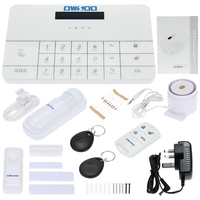 OWSOO Wireless LCD GSM & SMS RFID Touch Keyboard Home House Security Burglar Intruder Alarm System Auto Dialer
