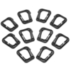 Pack of 10 Multipurpose D-Ring Locking Hanging Hook Link Snap Keychain for Molle Webbing