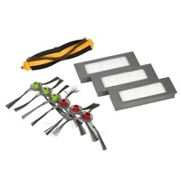 Pack of 10 Replacement Accessories Kit for ECOVACS DEBOOT M80 Pro Robotic Vacuum Cleaner--1 Main Brush + 3 HEPA Filters + 6 Side Brushes