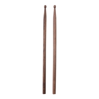 Pair of 5B Drumsticks Sticks Wave-shape Wood Tip Percussion Accessories for Drum Set Adopt for Black Walnut Wood