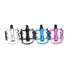 Pair of Bike Bicycle BMX MTB Pedals Flat Platforms Slip-resistant Aluminum Alloy Ball Bearing Light Reflector