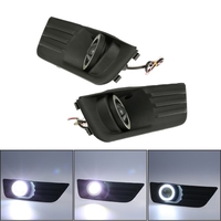 Pair of Car Lower Bumper Grille Fog Lights LED Lamp for Ford Focus 2004-2007
