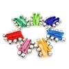 Pair of Metal Jingle Bells Bracelet Wrist Tambourine Nylon Fastener Tape Percussion Musical Toy for KTV Party Kids Games