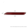 Pair of Rear Bumper Reflect Warning Light Plate Replacement Modification Tail Brake Lamp for Toyota WISH.10harrier Alphard 20 Series Camry REIZ E