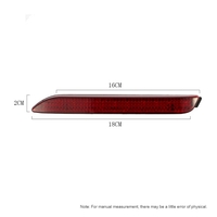 Pair of Rear Bumper Reflect Warning Light Plate Replacement Modification Tail Brake Lamp for Toyota WISH.10harrier Alphard 20 Series Camry REIZ E