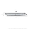 Pair of Rear Bumper Reflector Lamp Replacement Modification Parking Brake Light for BMW 5 Series