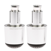 Pair of Universal Motorcycle Motorbike Aluminum Handlebar Bar Ends Plugs Grip Caps
