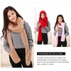 Parenting Style Autumn and Winter Collection Cute Extra Thick and Long Comfortable Warm Female Neck Scarf Hat Gloves Three Pieces in One