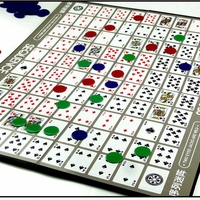 Party Games Sequence Playing Cards Game An Exciting Game of Strategy Friends Playing Together