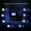 Password Card Attendance Machine Employee Checking-in Payroll Recorder TCP/IP 2.8 inch LCD Screen DC 5V Time Attendance Clock