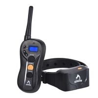 PATPET p-collarLarge Medium Small Dog Training Collar Beep/Vibra/Shock No Bark Collar 16 Sensitivity Control 656yd Remote Rechargeable Waterproof IPX7 Harmless