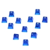 PBT Keycap Double Shot 12 Translucent Backlit Key Cap Metal Color with Key Puller for Mechanical Keyboards Blue