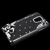 PC Hard Back Case Protective Shell Bling Diamond Rhinestone Crystal for Samsung Galaxy S5 i9600 Black Camellia