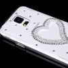 PC Hard Back Case Protective Shell Bling Diamond Rhinestone Crystal for Samsung Galaxy S5 i9600 Heart