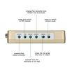 PC Laptop RCA Composite AV S-video Video TV to PC VGA Converter Adapter Switch Box for HDTV DVD Monitor EU Plug