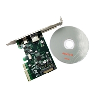 PCI-E to USB3.1(Type A + Type C)PCI Express Expansion Card USB3.1 Hub Controller Adapter Superspeed 10Gbps Internal 15Pin Power Connector with Asmedia Chipset
