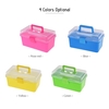 Portable Plastic Art Storage Box Watercolor Oil Painting Supplies Multipurpose Case with Handle for Artists Students
