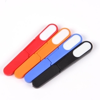 Portable Plastic Handle Capped Fishing Line Cord Sewing Scissors Cutter