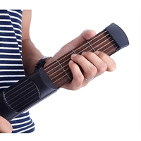 Portable Pocket Acoustic Guitar Practice Tool Gadget 6 String 6 Fret Model for Beginner