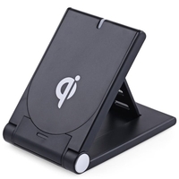 Portable Qi Wireless Charger Charging Pad Universal Fast Phone Charge Stand Base Ultra Thin Foldable for Samsung Galaxy S8/S8+/S7/S7 edge/S6 edge+/Note 5/Note 8/Note FE and Other Qi-enabled Smart Phones