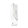 Portable Rechargeable LED Light Fan Mini Desk USB Charging Air Cooler 3 Mode Speed Regulation LED Lighting Function Cooling (Black)