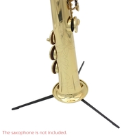 Portable Soprano Saxophone Sax Stand Folding Tripod Black