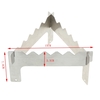 Portable Stainless Steel Camping Stove Stand Outdoor Alcohol Stove Rack Three-legged Support