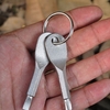Portable Stainless Steel Flathead Phillips Head Key Ring Key Chain Screwdriver