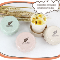 Portable Straw Wheat Plastic Telescopic Drinking Collapsible Folding Cup Travel Camping