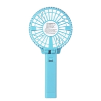 Portable USB 18650 Battery Rechargeable Fan Ventilation Foldable Air Conditioning Fans Foldable Cooler Mini Operated Hand Held Cooling Fan for Outdoor Home (Black)