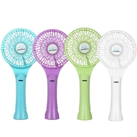 Portable USB Rechargeable Handheld Fan Desktop Clip Cooling Fan with Adjustable Wind Speed for Baby Stroller Home Office Blue