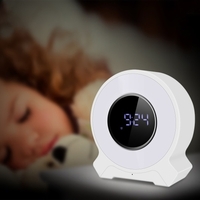 Portable USB Rechargeable LED Wake UP Alarm Clock