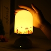 Portable USB Rechargeable Vibration Sensor Baby Room Hanging LED Night Light Nursery Bedroom Lamp Yellow Light