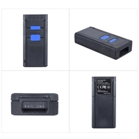 Portable Wireless BT Red Light 1D Barcode Scanner Reader Support for windows XP 7.0 8.0 10 system for IOS Android OS for Supermarket Library Express Company Warehouse