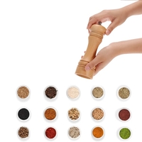 Portable Wooden Manual Pepper Grinder Muller Spice Mill Shaker Kitchen Salt Seasoning Grinding Tool