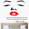 Portrait of Marilyn Monroe DIY Wall Wallpaper Stickers Art Decor Mural Room Decal