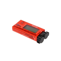 Power Genius 1-6S Cells 3.7V 7.4V 11.1V 14.8V 18.5V 22.2V Battery Voltage Meter LCD Display with Low Voltage Alarm Function for RC Battery