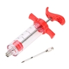 Premium 1oz Stainless Steel Barbecue Syringe Sauce Marinade Seasoning Injector Tool Turkey Syringe 30ml
