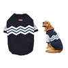 Premium Breathable Pet Large Dog Clothes Hoodie Sweater Fleece Wave Pattern Cute Puppy Costume Supplies Adopt for Soft Cotton