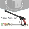 Pressure Washer Gun 4000 PSI Spray Gun with 18" Extension Wand + 4 Quick Connect Nozzles and 1 Soap Nozzle for Car Pressure Power Washers