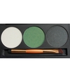 Professional 3 Color Shimmer Glitter Makeup Eyeshadow Palette with Mirror & Double Ended Brush